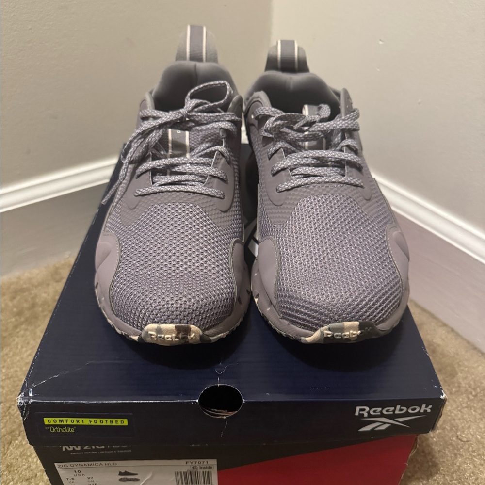 Reebok Charcoal Mesh Sneakers